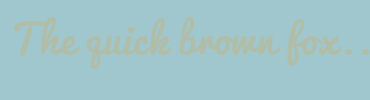 Image with Font Color B0BEA9 and Background Color A0C6CE